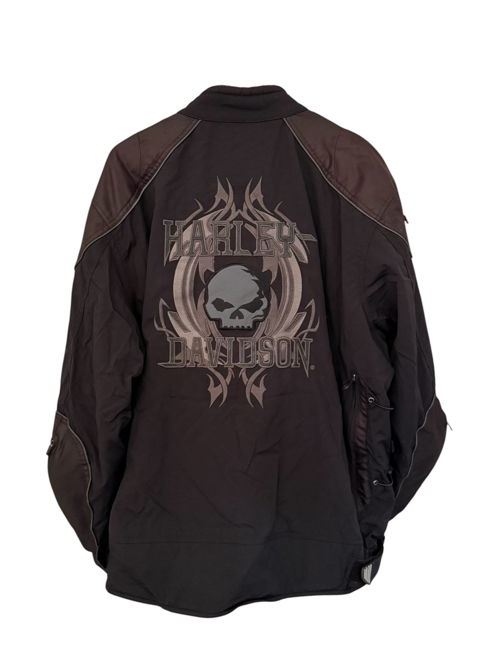 VTG Harley-Davidson® Men's Tall 3XL Riding Biker Jacket w/ Skull Graphic Padded